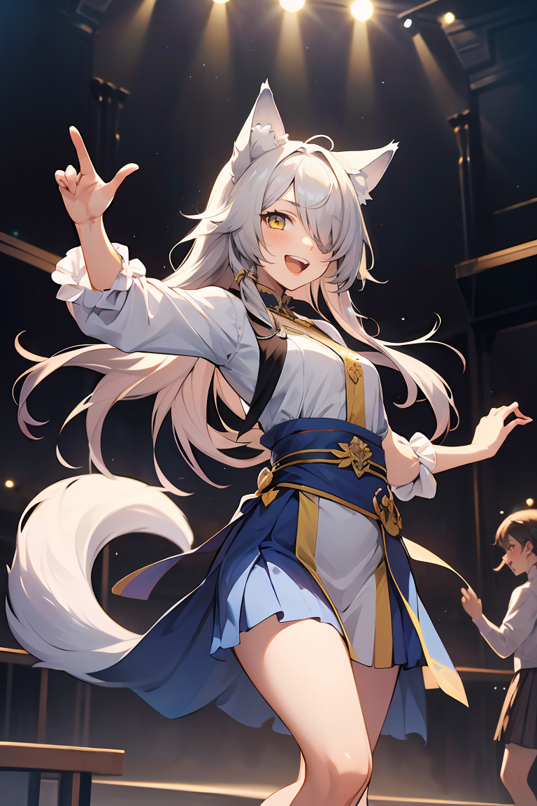 394443-1290014822-masterpiece,best quality,absurdres,1girl,wolf ears,yellow long hair,hair over one eye,smile,open mouth,stylish pose,theater danc.png